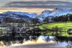 Lake-district-Canvas-Print-193 Snow covered Langdales